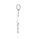 Sterling Silver Wrapping Whale Tail Pendant TPD5174 - Pendant